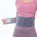 Air Mesh Back Brace for Men & Women | Adjustable Waist Support Belt for Lower Back Pain Relief | Lumbar Decompression Belt - Silver Gray Large - Buy Online on GoSupps.com