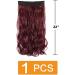 prinfantasy Cruly Hair Extension Fiber Line Metal buckle Adjustable Invisible Long Wavy Seamless NO Clips in 22inches Hairpiece for Gift Daily Party Cosplay Use MW237 GBMW237 22 inch - Buy Online on GoSupps.com