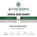 Athlemo Bamboo Diabetic Socks 6 Pairs for Men & Women | Circulation Support No-Binding Ankle | Black/White/Pink | Size 9-11 - Buy Online on GoSupps.com