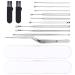 2 Sets Ear Pick Suit Metal Spatula Ear Cleaning Tweezers Ear Wax Picking Tools Cleaning Tool Professional Ear Pick Ear Wax Scoop Kit Suits for Spiral Ear Spoon Ear Wax Cleaner