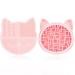 2 in 1 Cat-Shaped Makeup Brush Cleaner Mat & Organizer - Portable Pink Silicone Brush Washing Tool - Buy Online on GoSupps.com
