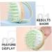 Buy Magiclulu 3ST Shampoo Brush - Scalp Massager & Hair Washing Tool | Eco-Friendly Bamboo - Buy Online on GoSupps.com