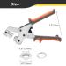 Acymner Handheld Hole Punch Pliers Grommet Tool Kit with 500PCS 3/8 Inch Silver Eyelets - Buy Online on GoSupps.com