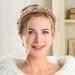 Flayem Rhinestone Flower Headband Glitter Padded Wide Hair Band Bridal Wedding Hair Hoop Accessories for Women and Girls (Gold) - Buy Online on GoSupps.com