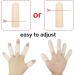 Gel Finger Cots Finger Protector Support & Gloves Kit - Trigger Finger Relief | Hand Eczema & Arthritis Relief- Nude 2 Short + 8 Long - Buy Online on GoSupps.com