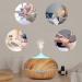 WD & CD 300ml Aroma Diffuser - Ultrasonic Humidifier with 7 Color LED Light - Wood Grain Oil Diffuser for Bedroom Office Yoga Spa - Buy Online on GoSupps.com