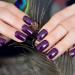 Dark Purple Pure Color Press on Nails | UV Full Cover Short Squoval Shape Reusable Fake Nails - 24 Nail Kit with Jelly Glue Pad - Buy Online on GoSupps.com