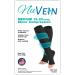 NuVein Sheer Compression Stockings - 15-20 mmHg Support Knee High Open Toe Fashionable Medium Denier Beige - Ideal for Comfort & Style (1 Pair - Buy Online on GoSupps.com