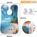 Beard Bib Apron - Ultimate Beard Hair Catcher for Men | Perfect Father's Day & Christmas Gift with Suction Cups | Beach Coconut Tree Design - Buy Online on GoSupps.com