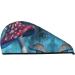 Fantasy Mushrooms Microfiber Hair Towel | Soft Super Absorbent Coral Velvet Wrap for Long Curly & Thick Hair - Quick Dry Solution - Buy Online on GoSupps.com