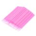 Healifty 100pcs Make up for Face Makeup Micro Brush Micro Applicator Brush Eyelash Brush Mascara Pink