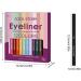 Eye Liner Set | Waterproof Matte Liquid Liner Pen Set | Matte Eyeshadow Highlight Pen Rainbow Eye Liner Soft Crayon Eye Shadow Set for Halloween Festival Makeup - Buy Online on GoSupps.com