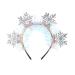 BORFUE Christmas Snowflake Headbands Snowflake Head Boppers Xmas Holiday Favors Gifts for Women Costume