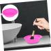 Housoutil Cleaning Pad Makeup Brush Scrubber Pad Portable Washing Tool Cosmetics Brush Scrubber Cleaning Tools Makeup Brush Cleaner Washers Brush Cleansing Pad Cosmetic Brush Fold Silica Gel 14.5x11cm Rosy - Buy Online on GoSupps.com