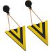 Feyley Triangular Seam Earrings | Minimalist Acrylic Geometric Dangling Jewelry for Women & Girls - White - Buy Online on GoSupps.com