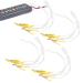 20pcs / Bag TENS Wire Cable Electrode Lead Wires Clip Electrode Lead Wires Cable TENS Wires Electrode Wires for TENS Unit Electrodes Lead Wires for TENS