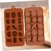 HOMSFOU 15 Molder Mold for Chocolate Mold Non-Stick Mold Cartoon Animal Mold Silicone Molds Candy Molds Silicone Cake Molds Baking Small Animals Bakeware Fudge Biscuit medium Brown - Buy Online on GoSupps.com