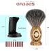 Anbbas Faux Badger Shaving Brush Set with Wooden Handle, Stand, Travel Case - Men's 3IN1 Shaving Kit - Buy Online on GoSupps.com