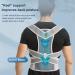 Adjustable Breathable Back Brace Posture Corrector for Men & Women - Pain Relief Support Belt in Gray Size Small - Buy Online on GoSupps.com