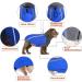 Slowton Winter Dog Coat - Warm Waterproof Jacket with Turtleneck & Reflective Strip for Small to Medium Dogs - L Blue - Buy Online on GoSupps.com