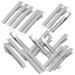 MonkeyJack 50 Pieces Flat Metal Single Prong Alligator Hair Clips Duckbills Barrette Bows DIY - 56mm