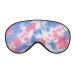 Pink Blue Tie Dye Sleep Mask for Women Adjustable Sleeping Eye Shades Cover with Elastic Strap