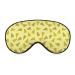 Cheese Pattern Sleep Mask for Women Adjustable Sleeping Eye Shades Cover with Elastic Strap