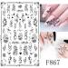 Buy 10 Sheets Black & White Butterfly Flower Nail Stickers - Self-Adhesive Art Decals for Creative Nail Designs | International Shipping Available - Buy Online on GoSupps.com