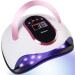 Etunsia 168W LED Nail Lamp for Gel Polish - Professional Nail Dryer with 4 Timer Modes and Auto Sensor - Large LCD Screen - Fast Curing for At-Home Gel Nails (Pink) - Buy Online on GoSupps.com