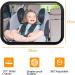360 Rotatable Shatter-Safe Baby Car Mirror - Sausage-Proof Back Seat Monitor for New Parents | Large Field of Vision - Buy Online on GoSupps.com