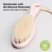 Soft Goat Bristle Baby Hair Brush for Infant, Toddler, Kids - Gentle Cradle Cap Brush - Scalp Grooming Product (Blush, Oval) - Buy Online on GoSupps.com