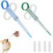 Tablet Feder 2 Pack Medicines Feeder Pusser Spring Pill Injector Tablet Feder Nursing Push Shooter Pills Feeder For Cats Little Dogs