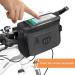 Flintronic 6L Waterproof Bicycle Front Basket Bag | Touchscreen Pocket & Removable Strap | Universal Fit for All Cell Phones - Black - Buy Online on GoSupps.com