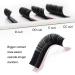 Flat Lashes QueWel | Ellipse Eyelashes for 1:1 Extensions | 0.15D Curl 15mm Silk Single Eyelashes - Naturally Black (1 Piece) - Buy Online on GoSupps.com
