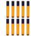 Bodhi2000 10 x empty refillable amber-colored glass rolls with stainless steel scooter for essential oil aromatherapy perfume and lip balm 5 ml/10 ml