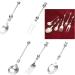 Funny Cake Bread Forks Bead Stringing Round Spoon Stainless Steel Dessert Forks Multi-Functional Kitchen Tool Fruit Fork Bead Stringing Fork - Buy Online on GoSupps.com