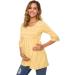 Love2Mi Maternity Blouse | A-Line Pregnancy Shirt | 3/4 Bell-Sleeve | Yellow Stripe - Buy Online on GoSupps.com