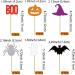 UXYOKM 24Pcs Halloween Cupcake Toppers Pumpkin Witch Hat Ghost Spider Bats Boo Cupcake Picks Halloween Themed Party Baby Shower Birthday Cake Decorations Supplies Colorful - Buy Online on GoSupps.com