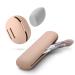 FERYES Travel Makeup Sponge Brush Holder Soft Silicone Beauty Make Up Brush Blender Case Organizer for Travel