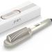 Prizm Hair Straightener Brush - Fast Heating 20s Anti-Scald Comb Negative Ions 4 Temp Settings LED Display Dual Voltage - Perfect for Home Salon (Champagne Silver - Buy Online on GoSupps.com