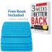 3 Weeks to a Better Back Book & Lower/Upper Back Stretcher - Lumbar Support & Spine Alignment | Dr. Sinett Fast International Shipping - Buy Online on GoSupps.com