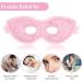 NEWGO Cooling Eye Mask Reusable Hot Cold Therapy Gel Eye Mask with Soft Plush Relief for Puffy Eyes Dark Circles Migraine Headache Sinus Pain - Pink - Buy Online on GoSupps.com