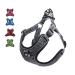 Suredoo dog harness for medium small dogs puppies pets anti -train dishes no pull safety dishes reflective breast harness Dog harness soft adjustable (s gray) s gray