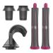 Anti Flight Flyaway Nozzle & 2Pcs Adapter for Dyson Supersonic Hair Dryer HD01 HD02 HD03 HD04 HD08 with 2Pcs 30mm/1.2in Long Hair Curling Barrels for Dyson Airwrap HS01 HS05 Styler