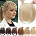 Clip in extensions pony hair part natural hair extension 1 piece 2 clips smooth art hair like real hair for women natural blonde blonde blonde