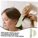 Frcolor Jade Comb Set - Scalp & Facial Massage Tools for Deep Relaxation & Gua Sha Therapy - Buy Online on GoSupps.com