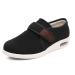Diabetic Shoes for Man Elderly Arthritis Edema Orthopedic Shoes House Anti Slip Shoes Adjustable Elderly Shoes Wide Comfortable for Swollen Feet Plantar Fasciitis ( Color : Black  Size : 12 )