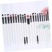 Healeved 20pcs Eyeliner Eyeshadow Brush Kit Brow Brush Kit Para Pesta as Eye Liner Brush Makeup Accessories 15.50X1.50X1.50CM As Shown - Buy Online on GoSupps.com