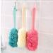 Limeow Shower Sponge & Back Scrubber - Mesh Bathing Brush with Long Grip for Relaxing Muscles | Ideal for Men & Women (Green) - International Shipping Available - Buy Online on GoSupps.com