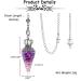 JOVIVI Amethyst Crystal Pendulum for Divination and Healing - Buy Online on GoSupps.com